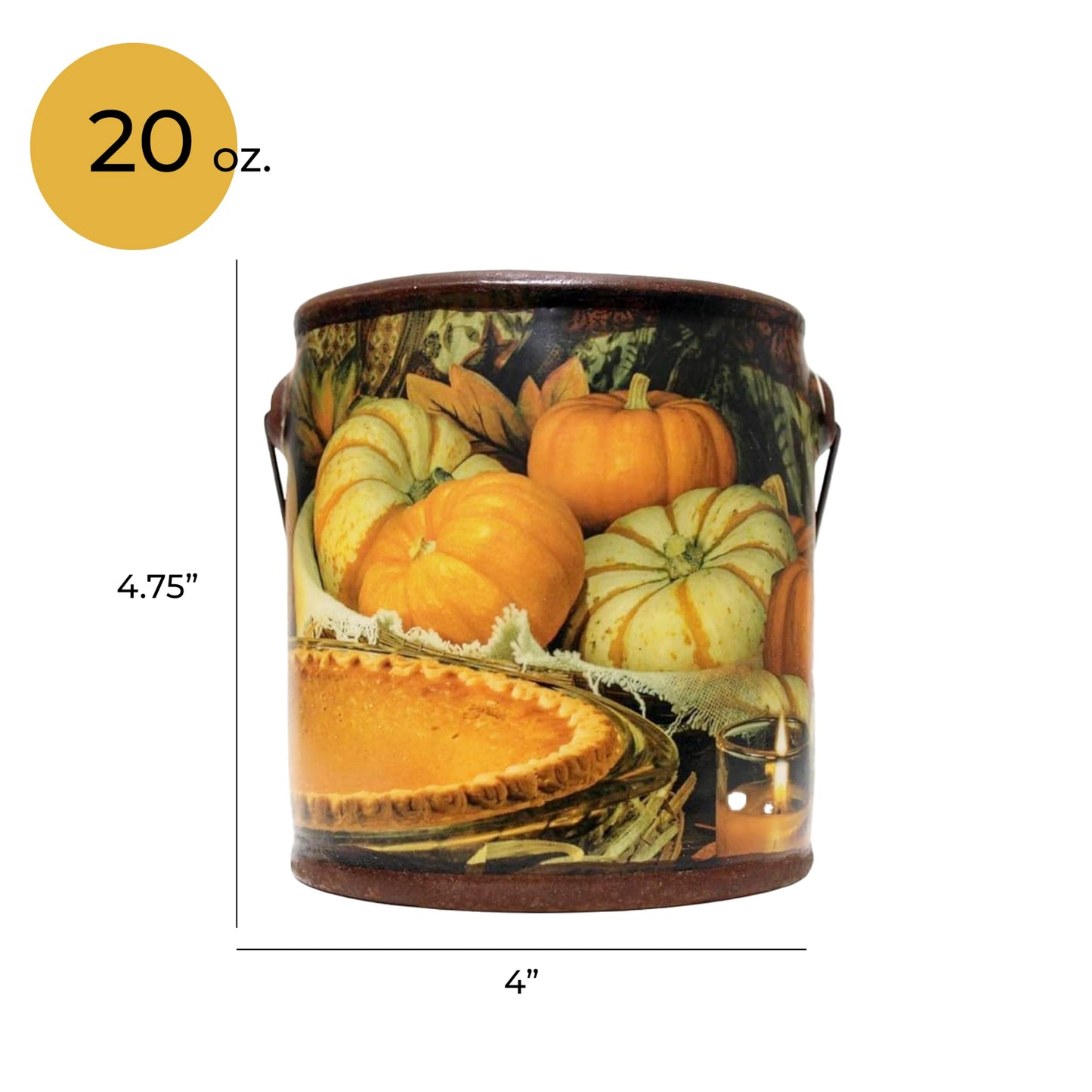 A CHEERFUL GIVER 95hr 20oz Scented Candle - Papa's Pumpkin Pie - Multi-Wick Glass Candle - Gifts for Men and Women