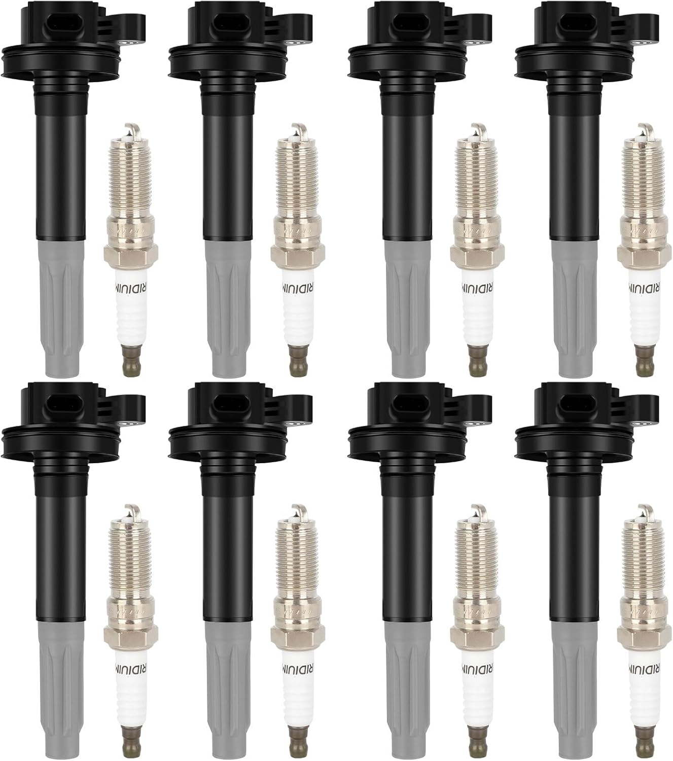 ECCPP 3 ignition coils with 3 iridium Spark Plugs,UF808,coils packs,for Smart Fortwo 2016-2017 0.9L‎224332428R,UF-808