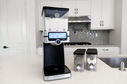 PantryChic Smart Storage System - Starter Kit - Automatically Measures & Dispenses from Storage Containers with Digital Scale Accuracy - Kitchen & Pantry Organization & Storage