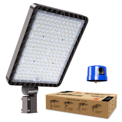 Dream Eeve 480W LED Parking Lot Light Slip Fitter Mount 72000LM Dusk to Dawn 5000K Led Flood Light Outdoor Commercial Security Area IP65 Waterproof 85-277V for Street Stadium Driveway