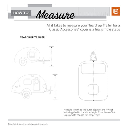 Classic Accessories Over Drive PolyPRO3 Deluxe Sloped Travel Trailer Cover, 19-21'