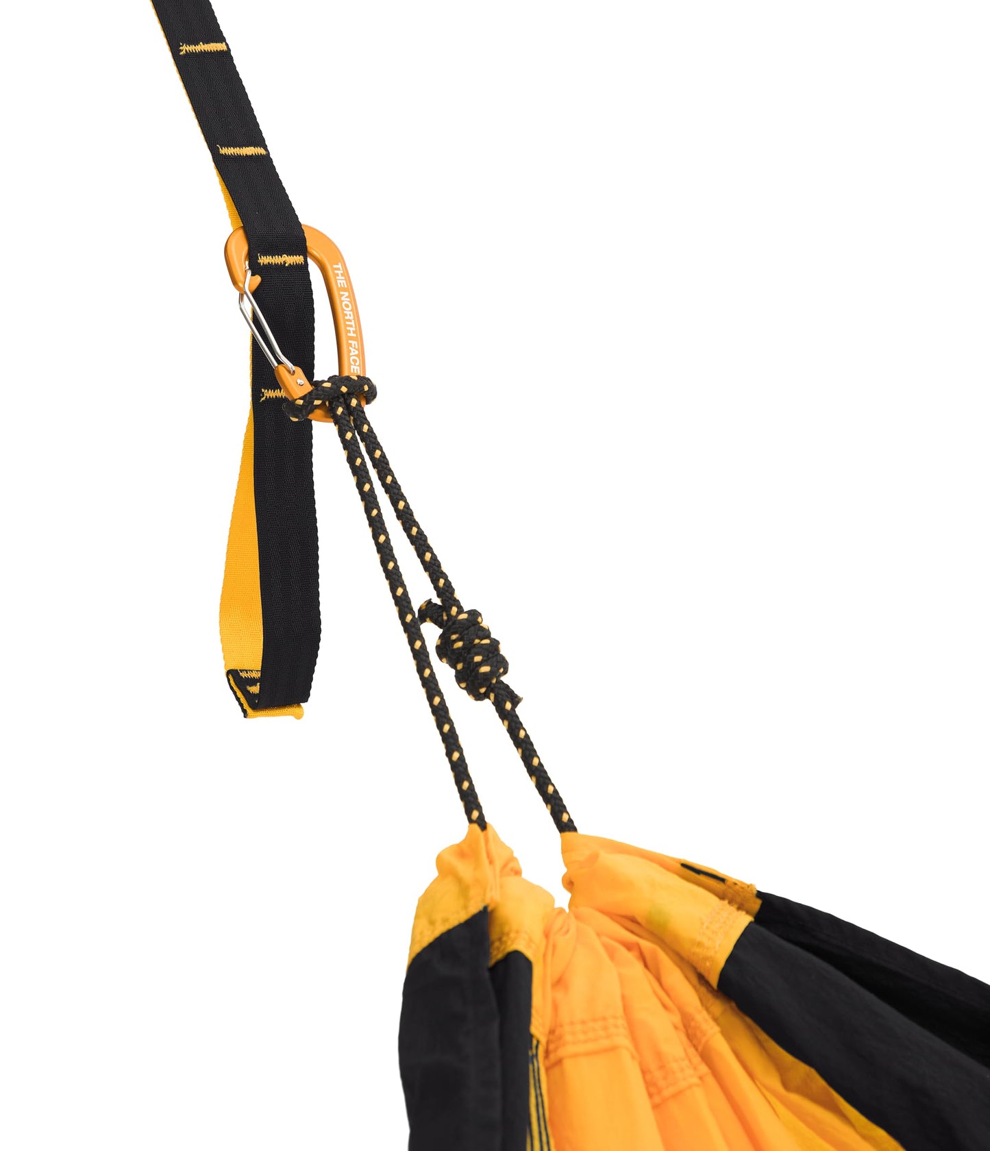 THE NORTH FACE Wawona Camp Hammock - Includes Carabiners & Tree Straps for Easy Setup, Storage Bag Doubles as Pocket, Summit Gold/TNF Black, One Size