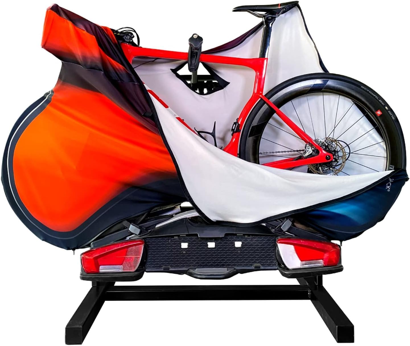 VELOSOCK Bicycle Cover for Car Racks Motion Wave - Full Bike Protection, Travel-Friendly, Water-Resistant, and Durable - for ROAD bikes