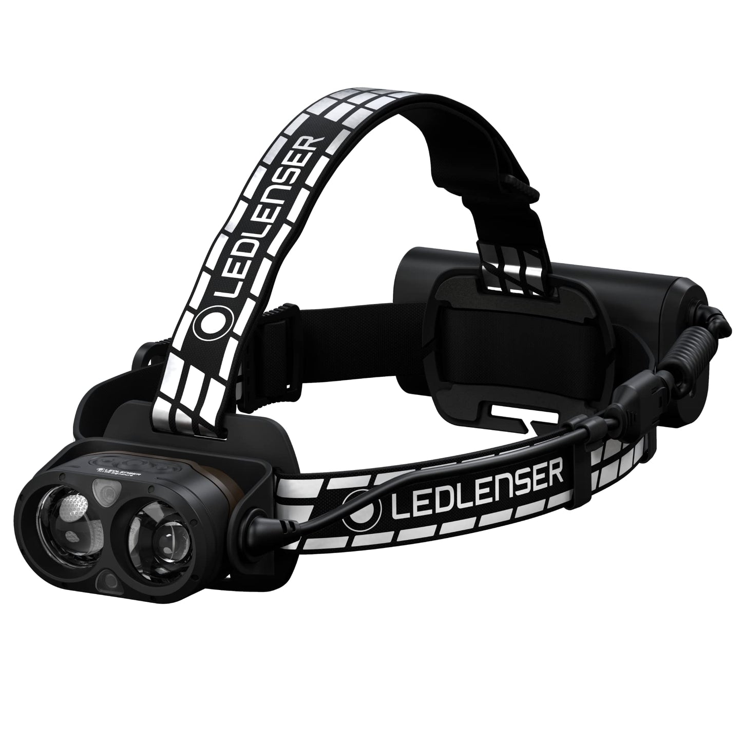 Ledlenser H19R Signature Headlamp - Red, 4000 lm Boost - Fusion Beam Hunting Light - Optisense Hard Hat Light - Waterproof Headlight, Bluetooth Remote