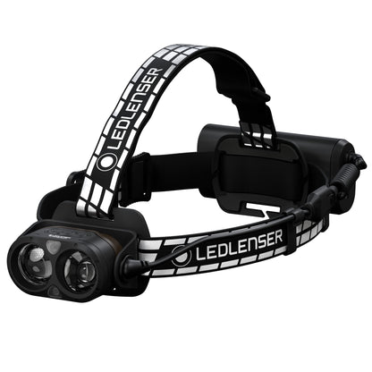 Ledlenser H19R Signature Headlamp - Red, 4000 lm Boost - Fusion Beam Hunting Light - Optisense Hard Hat Light - Waterproof Headlight, Bluetooth Remote