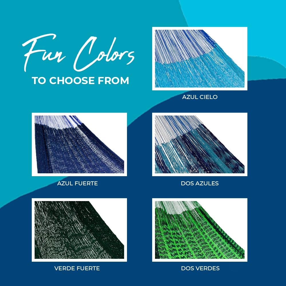 Hammocks Rada: Handmade Yucatan Hammock - Matrimonial Size Tropical Multicolor - 13ft long Artisan Crafted