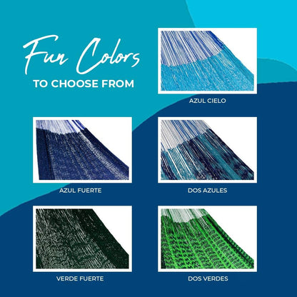 Hammocks Rada: Handmade Yucatan Hammock - Matrimonial Size Tropical Multicolor - 13ft long Artisan Crafted