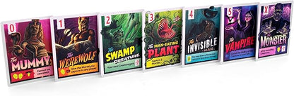Keymaster Games Campy Creatures Vol. 1 - Hilariously Fun Trick-Taking Game! Perfect Card Game &amp Board Game for Adults &amp Families - Flip Cards to Unleash Monsters on Game Night!