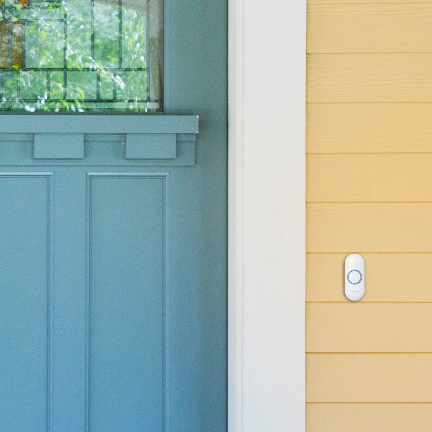 Honeywell Home RDWL313P2000 Doobell Plug-in Wireless Doorbell & Push Button-3 Series, Gray