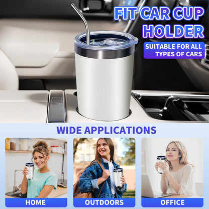 HAOLI 36 Pack, 20oz Stainless Steel Bulk Tumblers with Lids and Straws, Leakproof Double Wall Travel Mug for Hot/Cold Drinks, Home Office Outdoor Party, Durable Powder Coated Insulated Cup/White