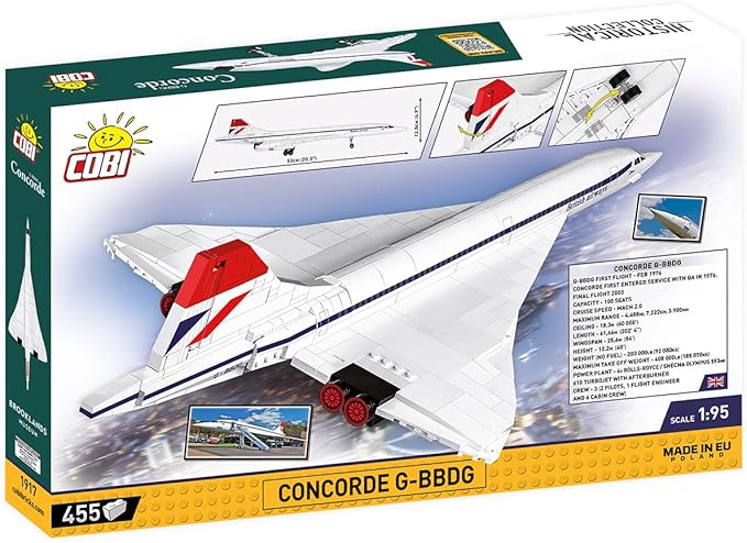 COBI Historical Collection Brooklands Museum G-BBDG Concorde Turbojet Plane