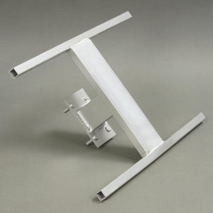 ALMULOO H-Mount Spare Tire Carrier Compatible with 6 Lug 16" Stud Spacing Wheel Trailer Aluminium Silvery Screw Mount