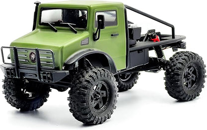 HOBBYPLUS CR-18P V3 Brushless Rushmore in T-Hunter - Matte Green - 1/18 Scale RC Truck Crawler with Off-Road RC Trucks Features Portal Axles &amp Metal Gears - RTR 2S/3S LiPo Compatible (1810418-V3