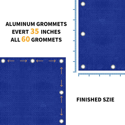 TARPAL 40x50 Feet Blue Tarp Waterproof 5mil Extra Large tarp Multipurpose Protective Cover All Purpose Poly Tarps for Firewood,Camping,Tent,Outdoor Furniture