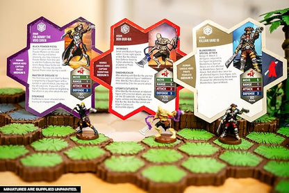Renegade Game Studios Heroscape: Age of Annihilation Battle for the Wellspring 2-Player Strategy Board Game Starter Set with 6 Unpainted Miniatures