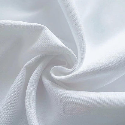 RAINISH 8 Pack White Table Cloth 60 x 102 Inch Polyester tablecloths for 6 Foot Rectangle Tables, Stain and Wrinkle Resistant Washable Fabric White Table Covers for Parties, Wedding, Banquet, Dining