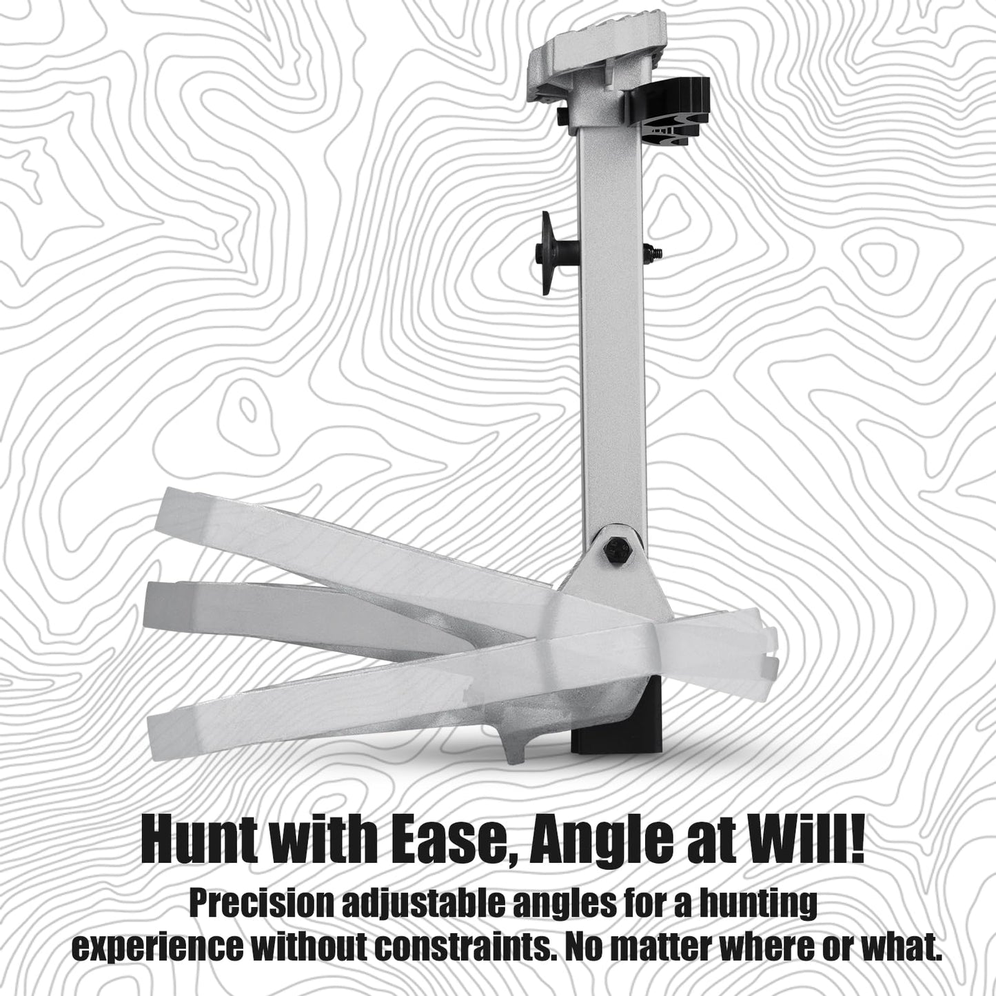 skiguard Hunting Saddle Platform, Lightweight Cast Aluminum Construction Saddle Hunting Platform, Reliable Hunting Platform, The Ultimate Hunting Platform for Saddle Hunters, 16.1"x12.2" Platform