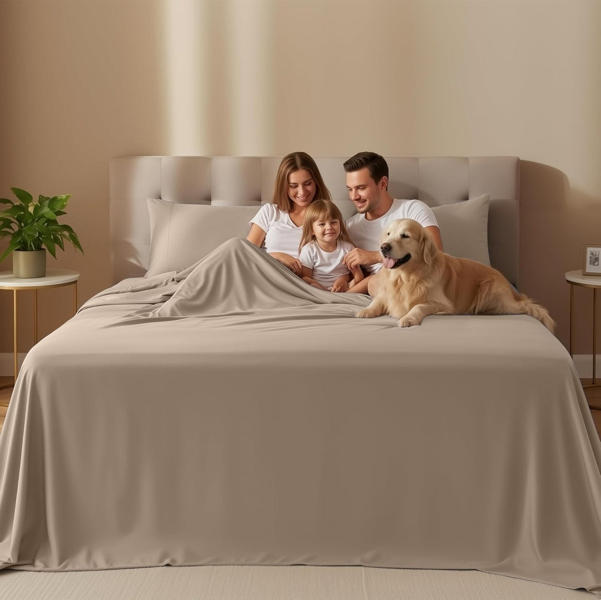 Utopia Bedding Twin XL Sheet Set - Soft & Breathable Microfiber, 3-Piece Bed Sheets (Beige)