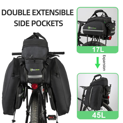ROCKBROS Bike Cargo Rack with Trunk Bag