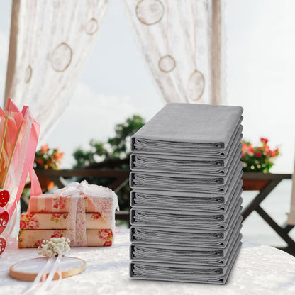 Macarrie 50 Pcs Fleece Blankets Bulk 50 x 60 Inch Soft Fleece Throw Blankets Warm Lightweight for Home Office Wedding Guest Gift Spring Outdoor Camping Travel Homeless Pet Lap Sofa Bed (Gray)