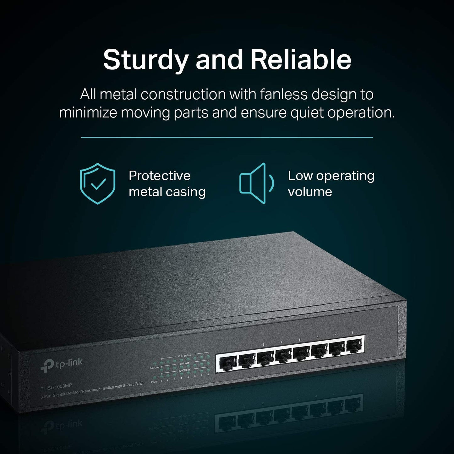 TP-Link TL-SG105MPE | Easy Smart Managed | 4 PoE+ Ports @120W, w/ 1 Uplink Gigabit Port | QoS, Vlan, IGMP & LAG | Fanless | PoE Auto Recovery | 3 Year Protection