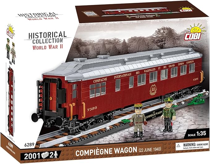 COBI Historical Collection WWII Compiègne Wagon Building Set 2001 Pieces