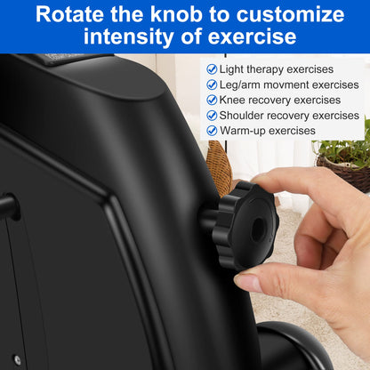 Pedal Exerciser Mini Exercise Bike for Leg and Arm Low Impact Exercise