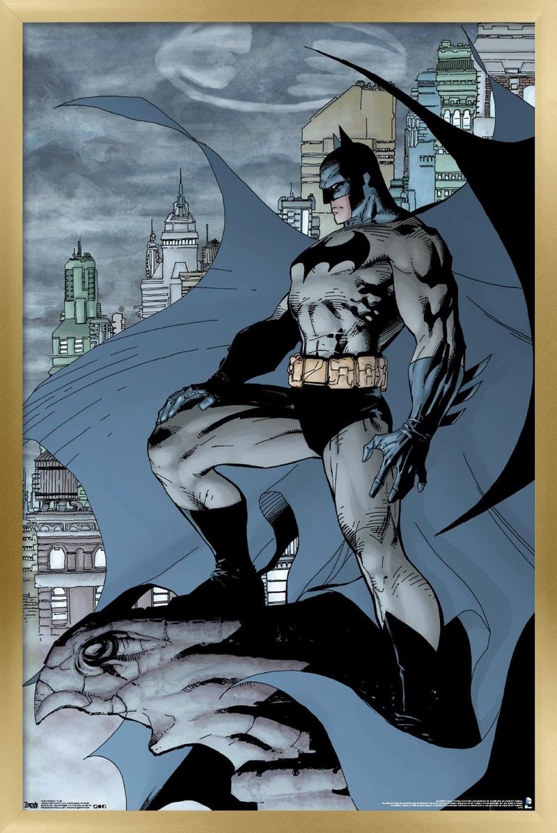Trends International DC Comics Batman - Gargoyle Wall Poster, 34L x 22.4W, Gold Framed Version