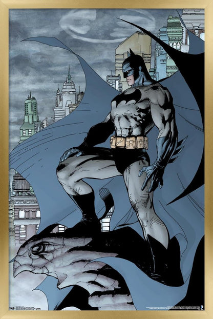 Trends International DC Comics Batman - Gargoyle Wall Poster, 34L x 22.4W, Gold Framed Version