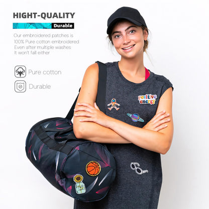 Solasocool Embroidered Iron on Patches Applique 70pcs Assorted Styles Iron on/Sew on Patch for Clothes Hats Backpacks Fabric Cute Embroidery Patches for Clothing Jeans Jackets DIY Accessories