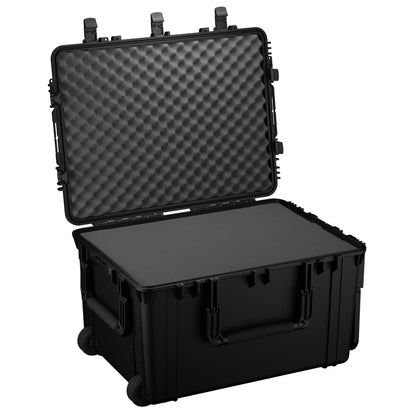 Condition 1 33" Large Rolling Hard Case Model 2152, Lockable Storage Box, IP67 Waterproof Plastic Case Protective Luggage, Camera Tactical Gear, Made in USA, 32.95"x 24.96"x18.74" Black