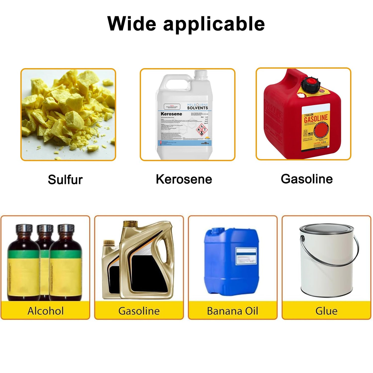 65H x 34W x 34D Double-Wall for Flammable Liquids, 65~90 Gallon Flammable Storage Cabinet with Adjustable Shelf x2,Thickened Galvanized Steel Fireproof Cabinet, Industrial & Commercial Use- Yellow