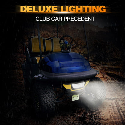 NOKINS 7-Colored Golf Cart LED Lights Kit,Fit Club Car Precedent Golf Cart with Headlight and Scanning Turn Tail Light Kit for Club Car Precedent Gas and Electric Models