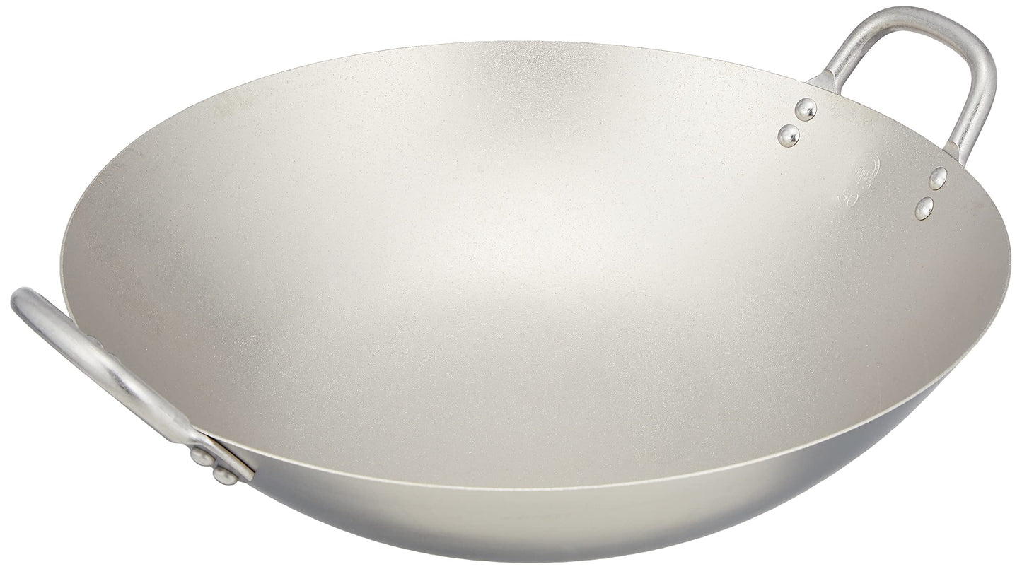 遠藤商事 Endoshoji ATY62030 Commercial Wok, 11.8 inches (30 cm), Titanium, Made in Japan