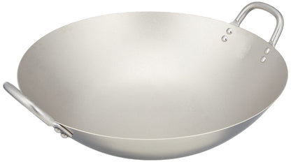 遠藤商事 Endoshoji ATY62030 Commercial Wok, 11.8 inches (30 cm), Titanium, Made in Japan