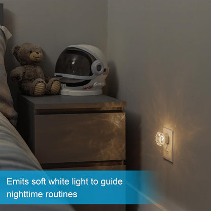 GE SleepLite Jewel LED Night Light, Plug-in, Always on, Amber, UL-Certified, Energy Efficient, Ideal Nightlight for Bedroom, Bathroom, Nursery, Hallway, Kitchen, 11286, 2 Pack