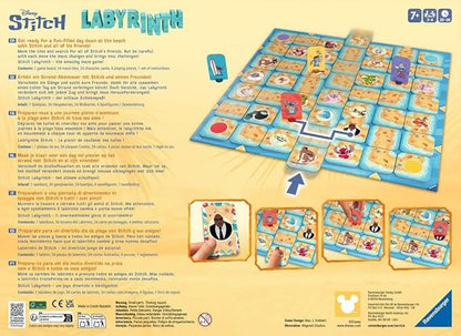 Ravensburger Stitch Labyrinth Board Game - A Strategic Maze Challenge for Family Game Nights Featuring Favorite Disney Characters - 2-4 Players - Kids &amp Adults Ages 7+