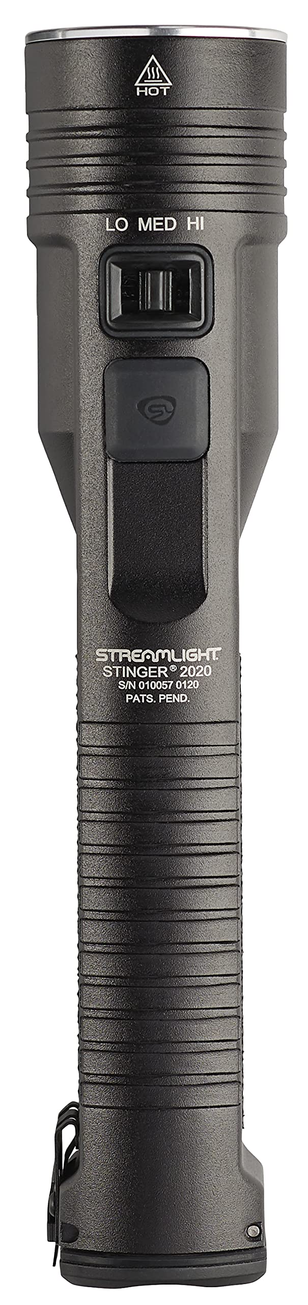 Streamlight 78104 Stinger 2020 2,000-Lumen 25,000-Candela High-Output LED Duty Flashlight, Piggyback Charging Kit, Black
