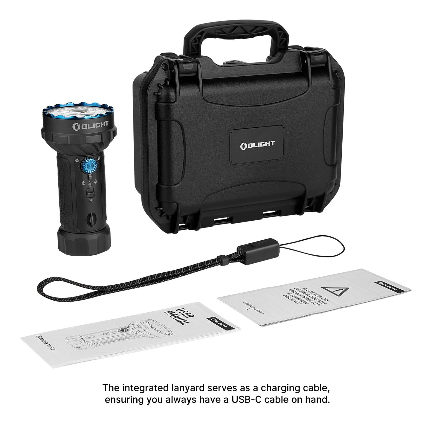 OLIGHT Marauder Mini 2 Bright Flashlight 10,000 Lumen with 750 Meters Beam Distance, Rechargeable Light with Dual Charging & 5 Lighting Modes for Outdoor, Camping, Emergencies (Black)