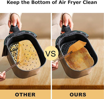 Air Fryer Baking Liners for Ninja Foodi DualZone 2-Basket DZ201, DZ401, FG551 Foodi Smart XL 6-in-1 Indoor Grill Accessories (Rectangular Baking Paper 250PCS)