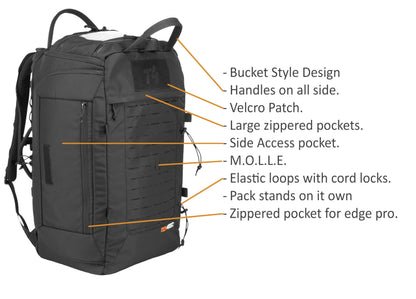 Ten4Tec Technicians Pack – Modular Tool Organizer for Field Technicians, Firefighters, Search & Rescue, and Outdoor Specialists