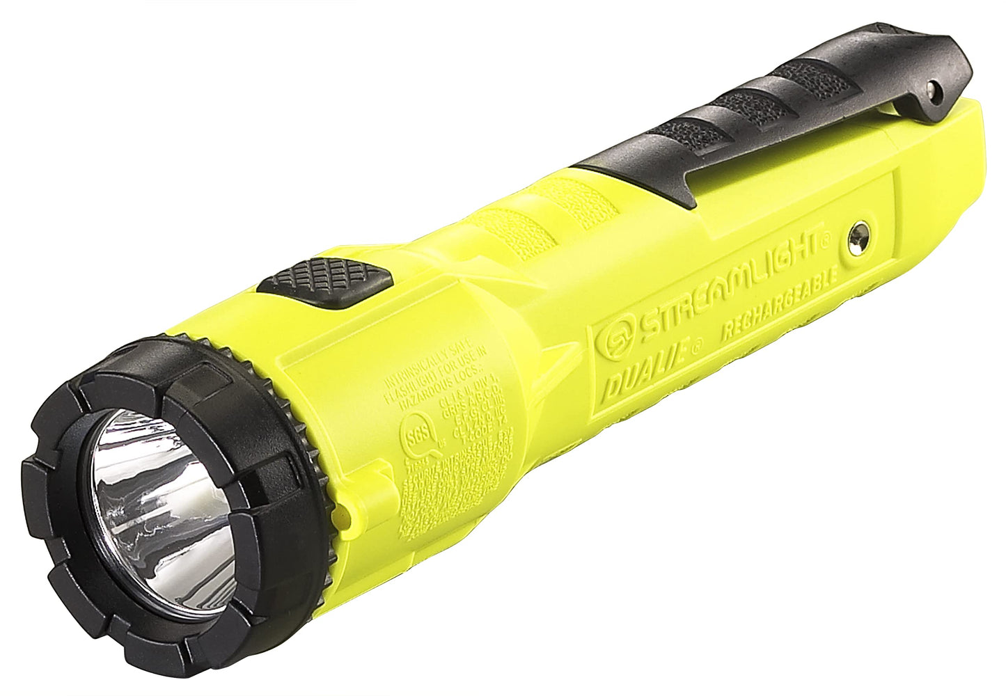 Streamlight 68732 Dualie 275-Lumen Intrinsically Safe Rechargeable Flashlight with 120V/100V AC Charger, Yellow