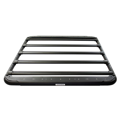Go Rhino SRM 500 Flat Platform Roof Rack & Clamps | Aluminum, Textured Black, L: 55" x W: 52" | 5935055T | Mounts to Most Cross Bars
