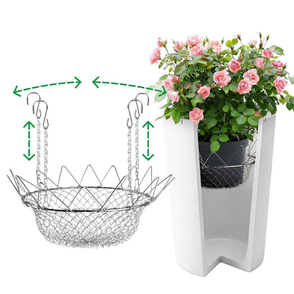 Adjustable Planter Insert, Planter Inserts For Large Pots, Plant Risers For Inside Pots,with Top Opening 12-18 Inches Wide, Pot Filler For Artificial Plants Outdoor