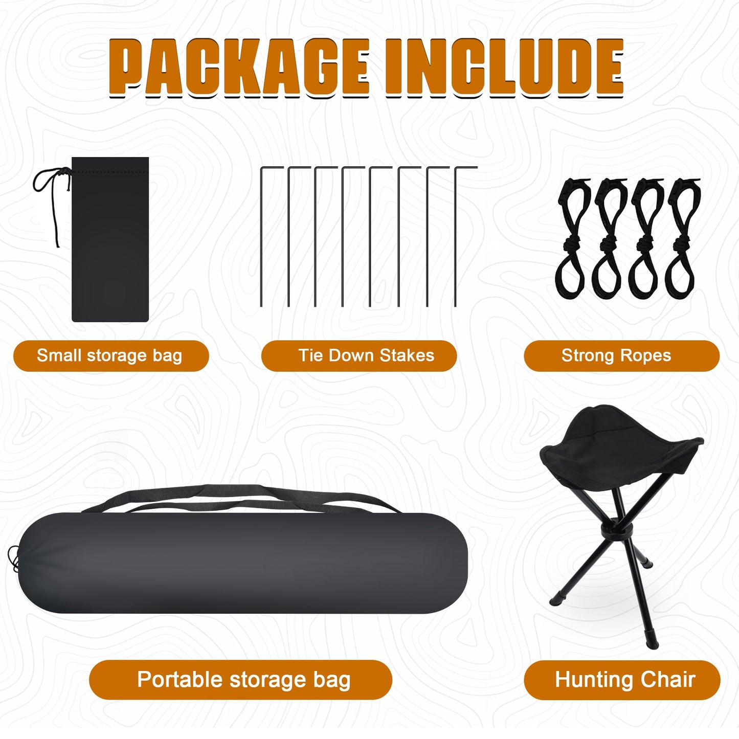ShedOFF Wide Bottom Hunting Blind 1-3 Person with Portable Chair, 270 Degree See Through Pop up Ground Blinds for Deer Turkey Duck Hunting, Bow Hunting Adjust Windows with Silent Zipper