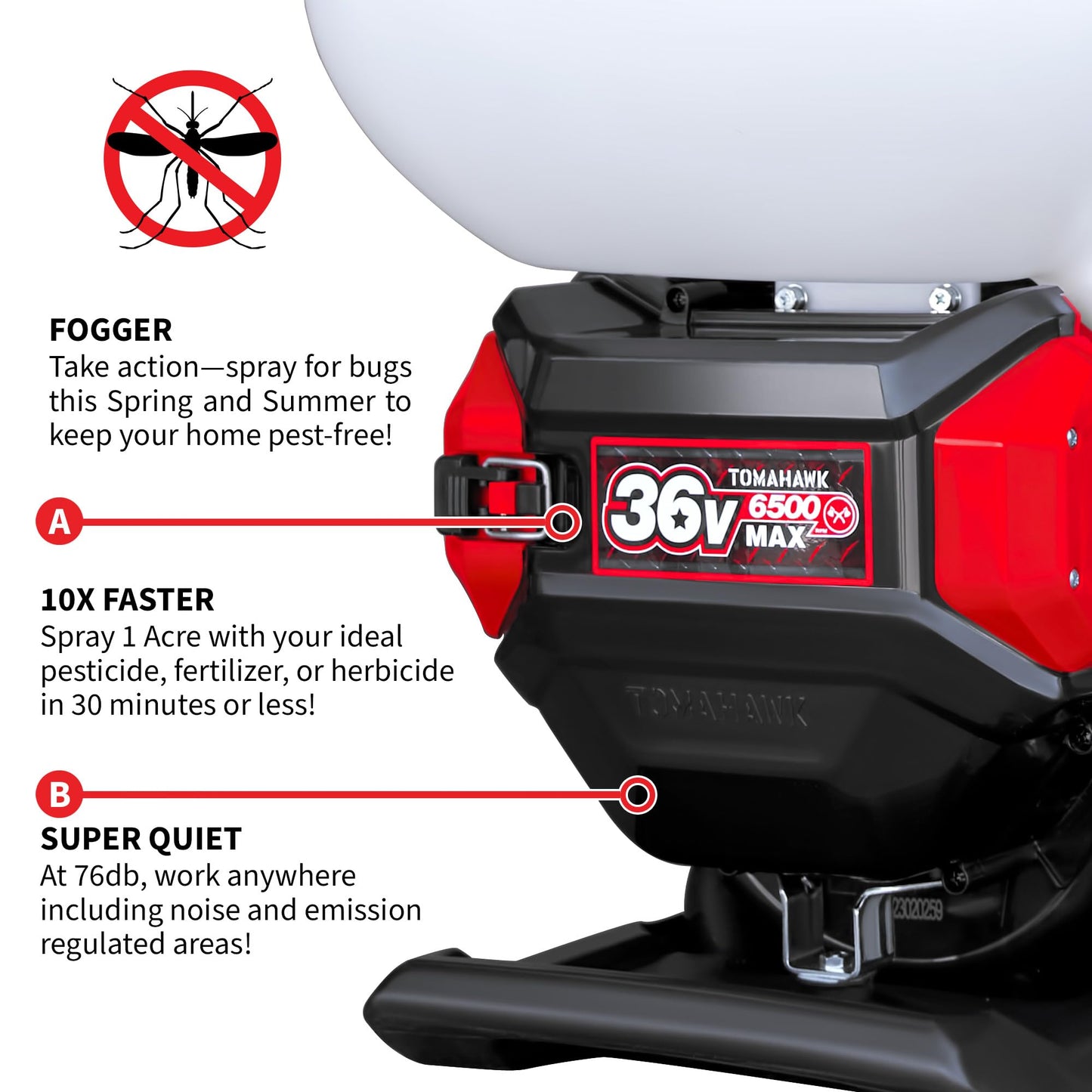 Tomahawk 4 Gal Battery Powered Backpack Mosquito Fogger Sprayer 36V (4 Gal Fogger)