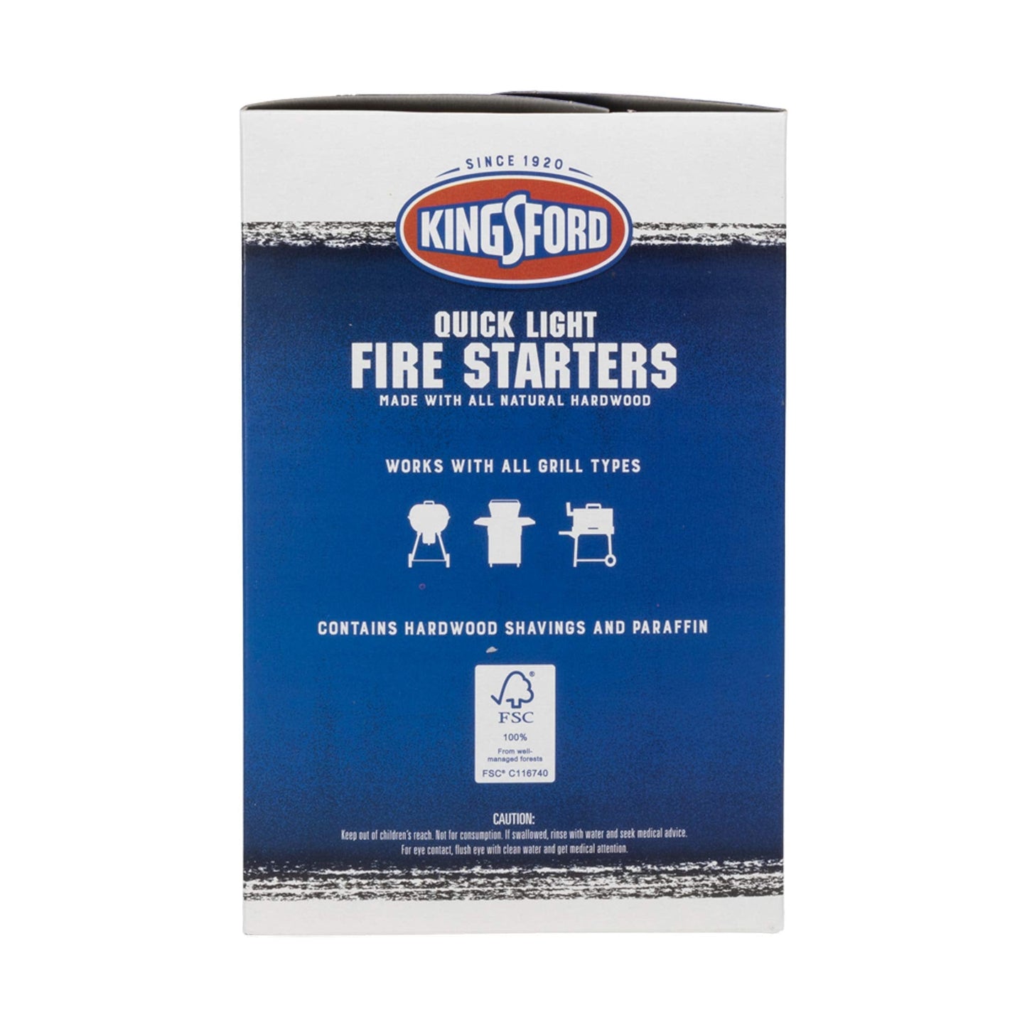 Kingsford Quick Light Fire Starter Rolls All Natural Hardwood Paraffin Water Resistant Easy Lighting Charcoal Pellet Grills Smokers Campfires Outdoor Fireplaces 32 Count 24 Pack