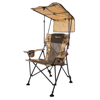 Momarsh | Lightweight Dove Chair with Adjustable Shade Canopy and Carry Bag | Full Size Collapsible Chair for Hunting, Camping, Waterfowl & More