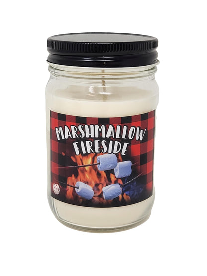 Marshmallow Fireside Candle ~ All Natural Premium Soy Candles ~ 12oz Jars (Marshmallow Fireside)