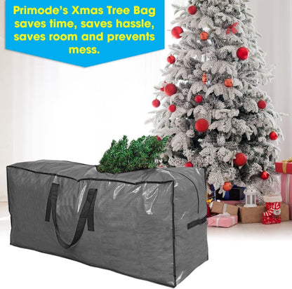 Primode Christmas Tree Storage Bag - Protective Zippered Case for 7.5ft Disassembled Holiday Trees | Gray